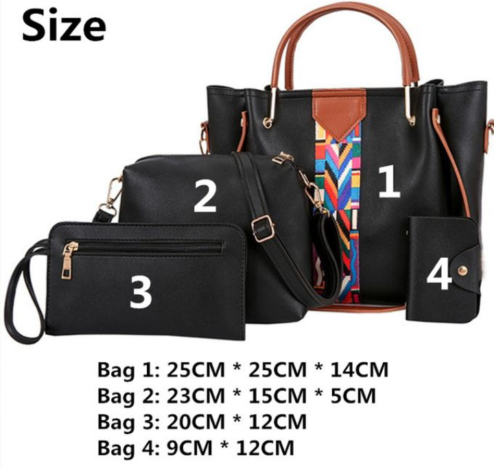 4 Pcs Women Bags Handbags Purse Ladies Bags Shoulder Bags