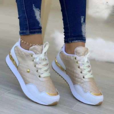 2022 Women Sneakers Mesh Patchwork Lace Up Ladies Flats Outdoor Running Walking Shoes Comfortable Br Profile Picture